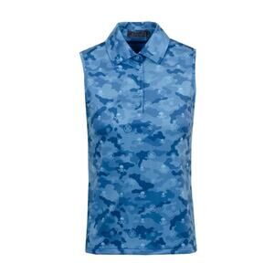 GFore Women’s Skull Icon M Camo Sleeveless Polo Tulum Golf Shirt G/Fore